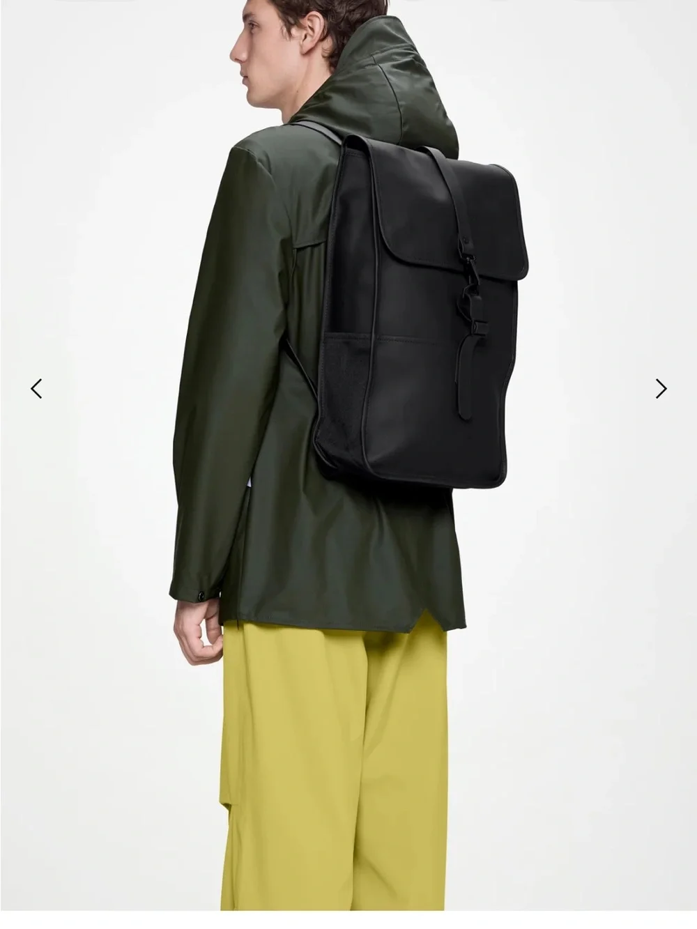 NWT Rains Black W3 Backpack Brief